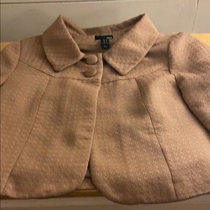 H&M 2 button tan jacket